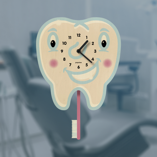 Popclox Tooth Pendulum Clock
