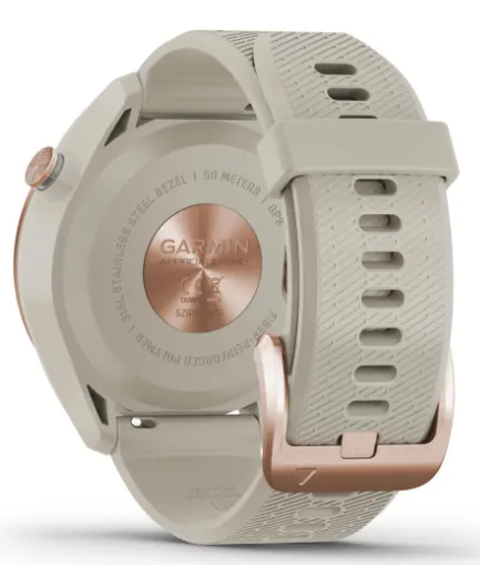 Garmin Approach® S42 - Rose Gold with Light Sand Band