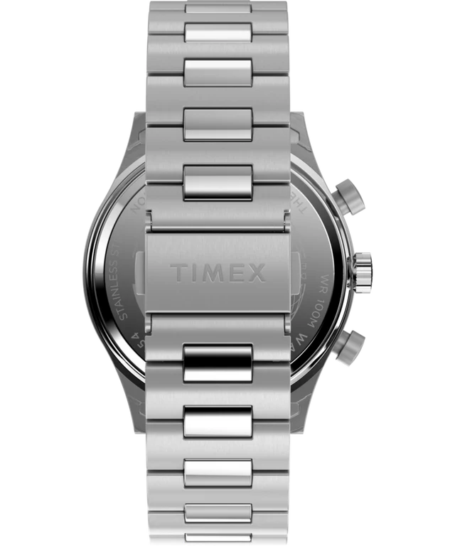 Timex Waterbury Traditional Fly Back Chronograph 43mm Stainless Steel Bracelet Watch