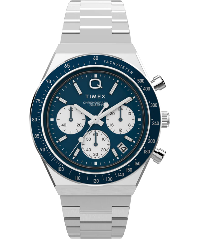Timex Q Timex Chronograph 40mm Stainless Steel Bracelet Watch
