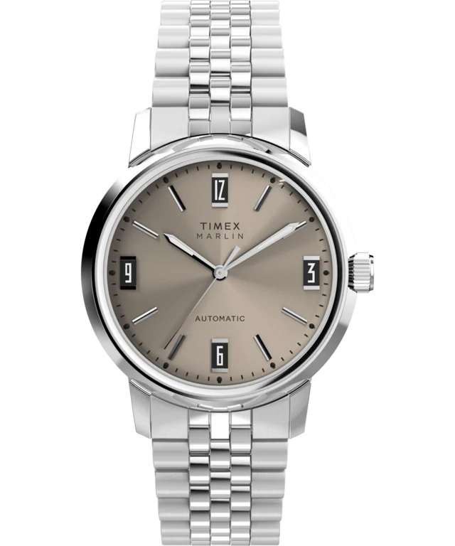 Timex Marlin® Automatic 40mm Stainless Steel Bracelet Watch