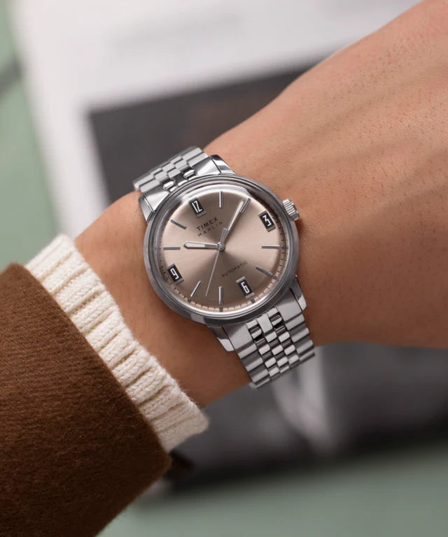 Timex Marlin® Automatic 40mm Stainless Steel Bracelet Watch