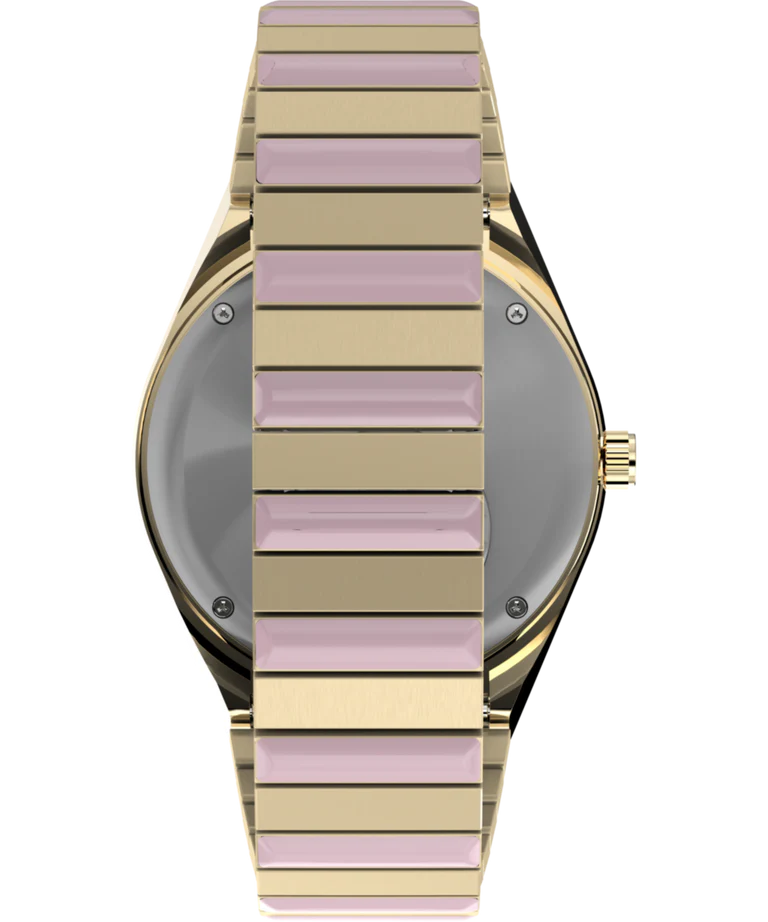 Q Timex® 36mm Stainless Steel Expansion Band Watch