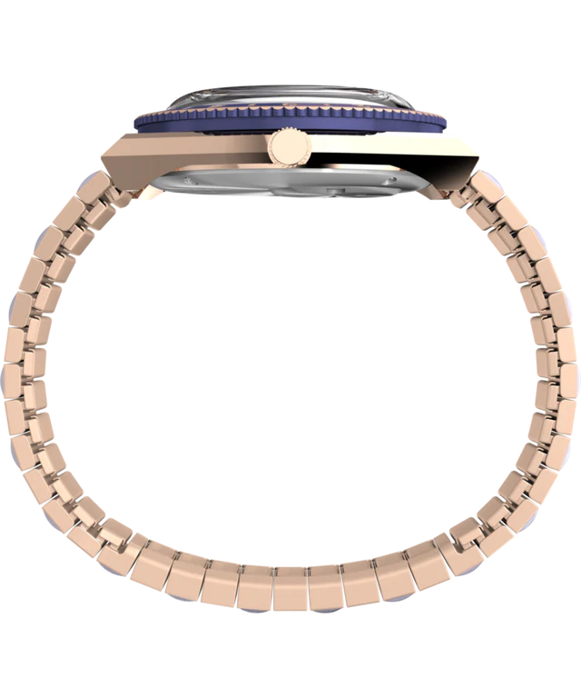 Q Timex® 36mm Stainless Steel Expansion Band Watch