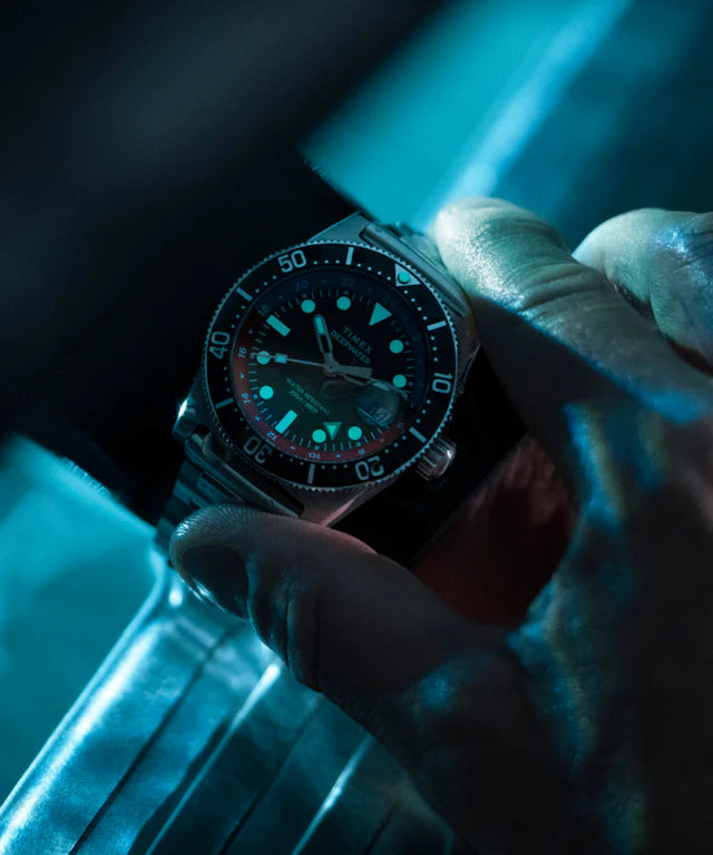 Timex Deepwater Reef 200 GMT 41mm Stainless Steel Bracelet Watch