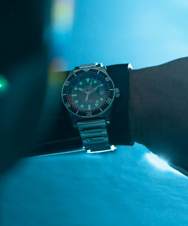 Timex Deepwater Reef 200 GMT 41mm Stainless Steel Bracelet Watch