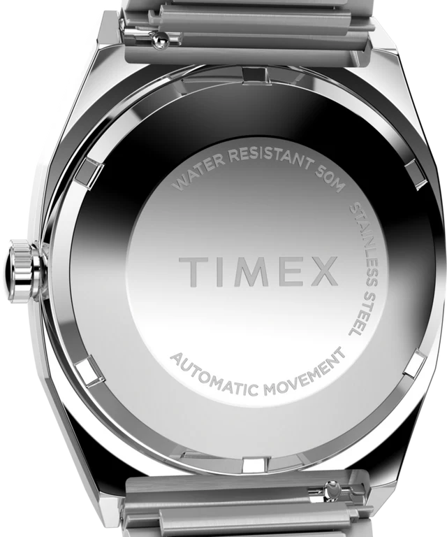 Timex Automatic 1983 E-Line 34mm Stainless Steel Expansion Band Watch