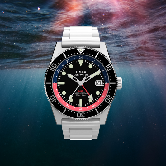 Timex Deepwater Reef 200 GMT 41mm Stainless Steel Bracelet Watch