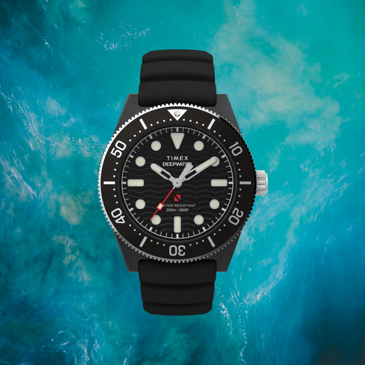 Timex Deepwater Reef 200 XCF 43mm Synthetic Rubber Strap Watch