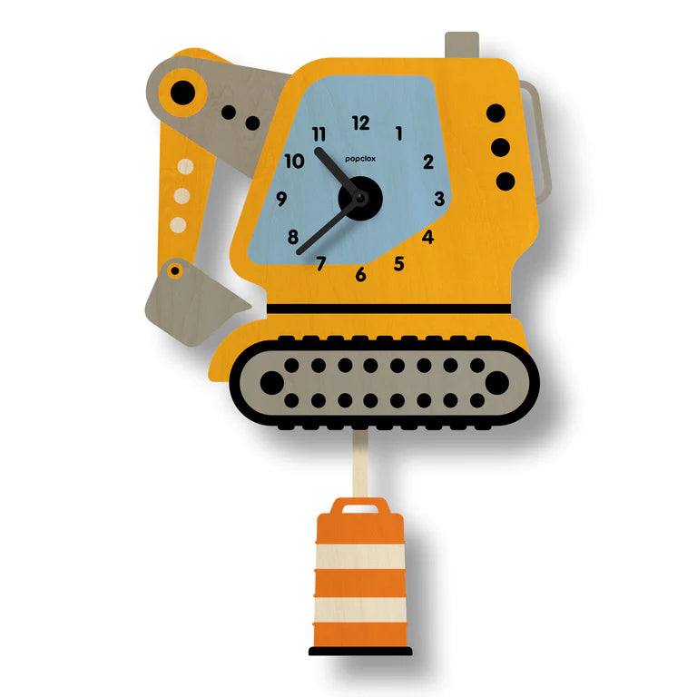 Popclox Excavator Pendulum Clock