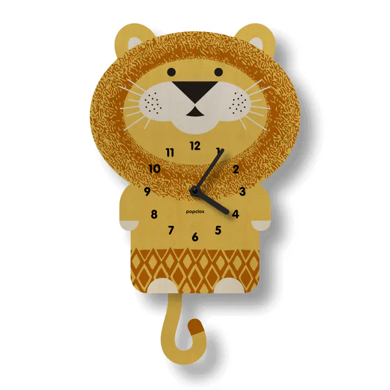 Popclox Lion Pendulum Clock