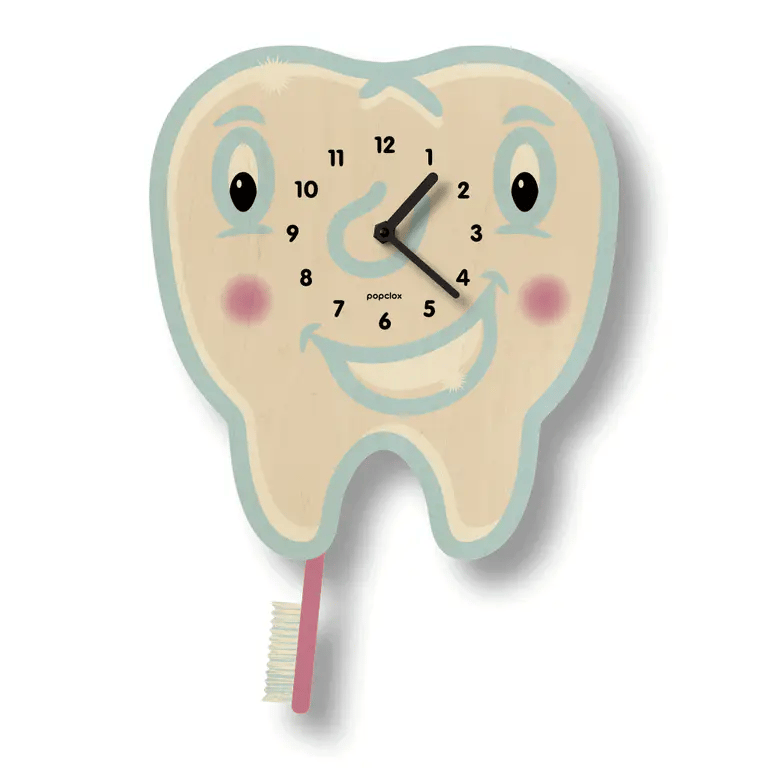Popclox Tooth Pendulum Clock