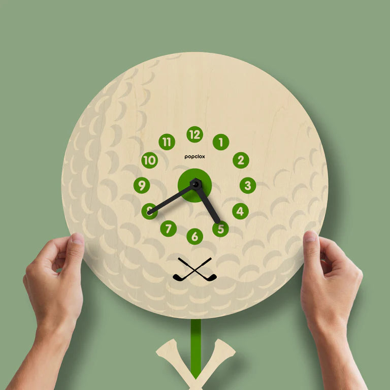 Popclox Golf Pendulum Clock