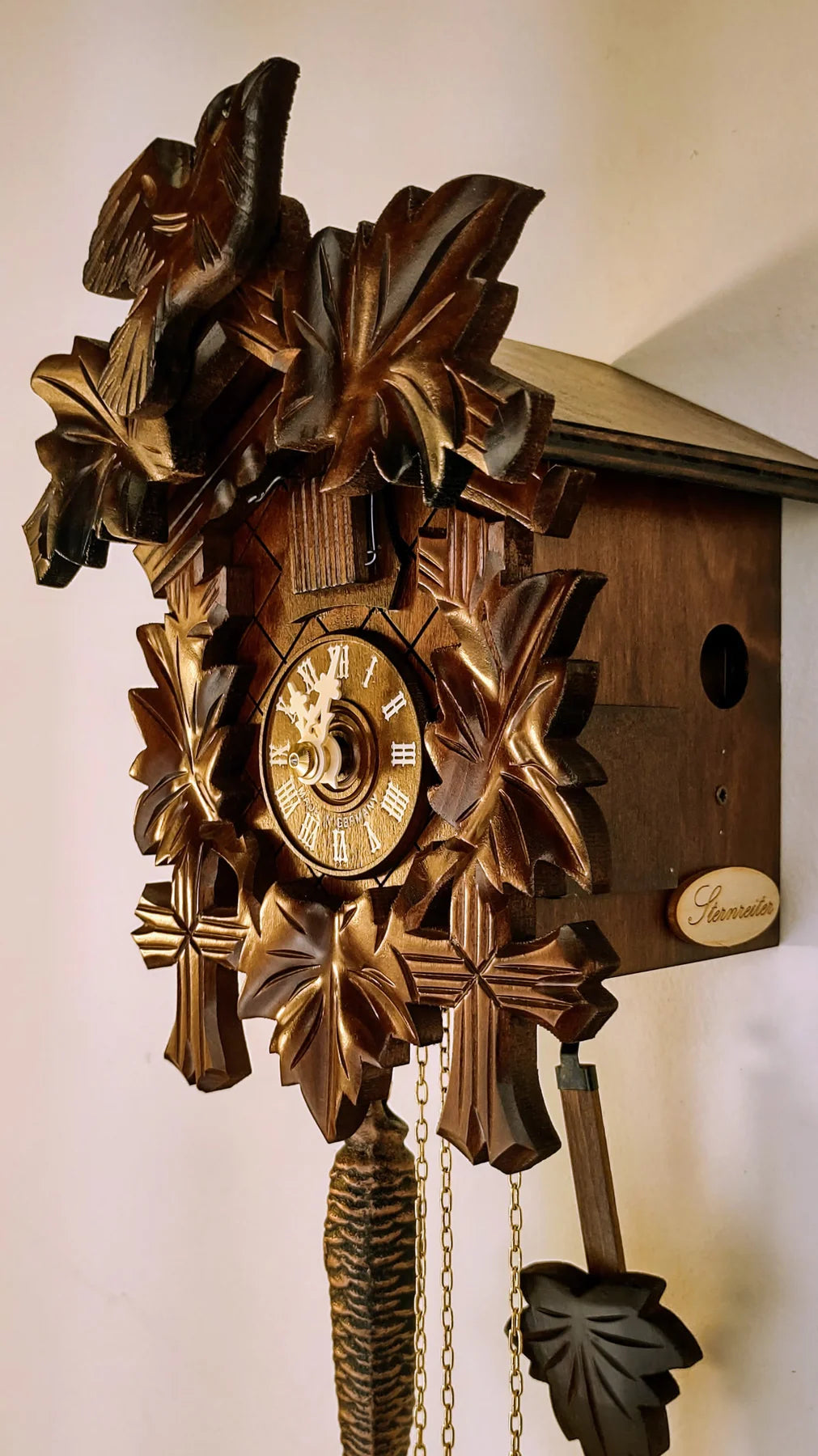 Bird and Leaf Cuckoo Clock 1200