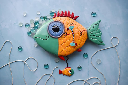 Allen Designs Wide-Eyed Fishy Clock