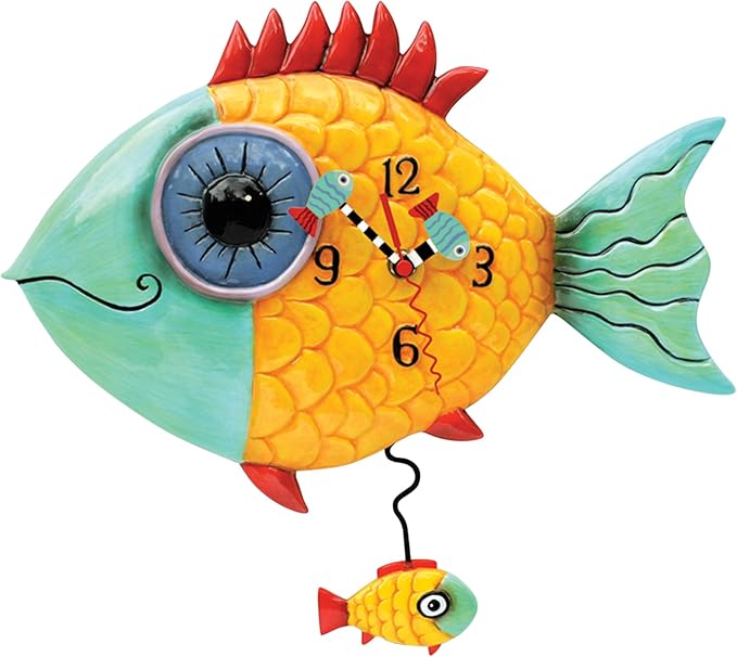 Allen Designs Wide-Eyed Fishy Clock